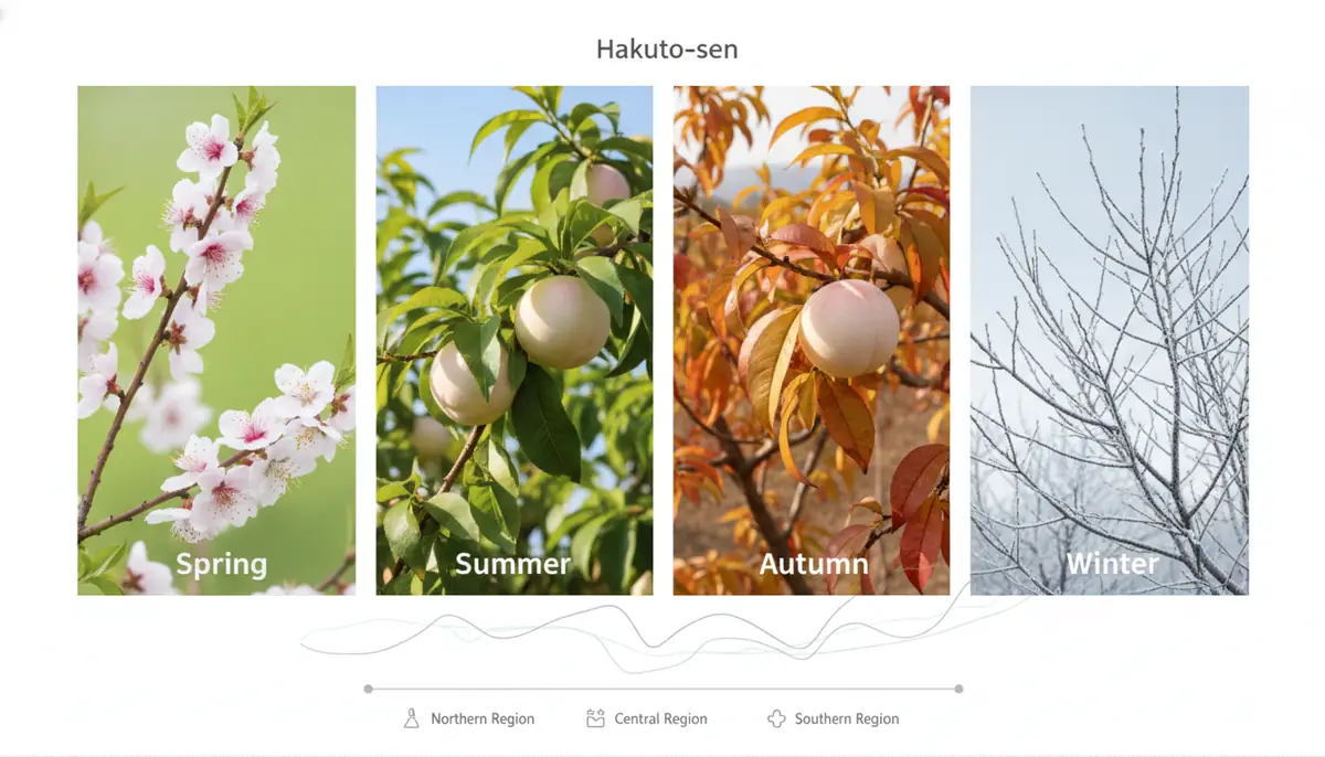 白桃扇の季節別管理カレンダー【地域別対応】